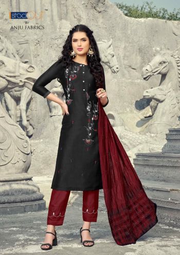 Anju-fabric-Nakhrali-vol-2-kurtis-with-Pant-and-Dupatta-catalog-2