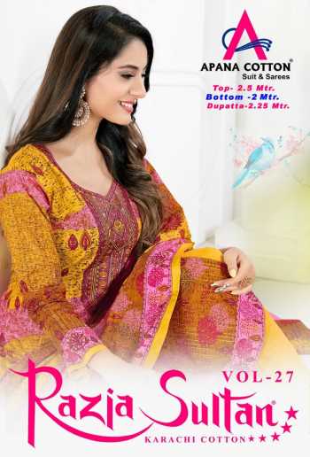 Apna Cotton Razia Sultan vol 27 Cotton Dress