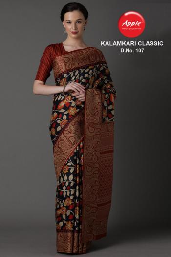 Apple Kalamkari Classic manipuri Saree catalog wholesaler