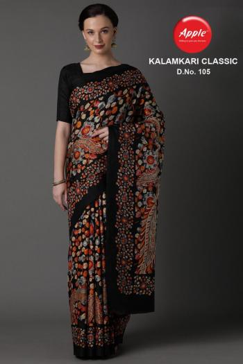 Apple Kalamkari Classic manipuri Saree catalog wholesaler