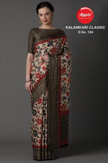 Apple Kalamkari Classic manipuri Saree catalog wholesaler