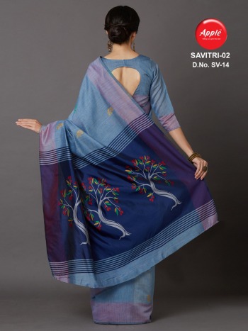 Apple Savitri vol 1 and 2 Cotton Silk Saree buy wholesale Price