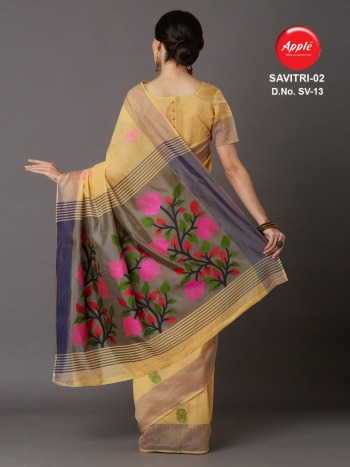 Apple Savitri vol 1 and 2 Cotton Silk Saree buy wholesale Price