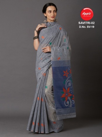 Apple Savitri vol 1 and 2 Cotton Silk Saree buy wholesale Price