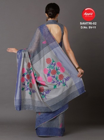 Apple Savitri vol 1 and 2 Cotton Silk Saree buy wholesale Price