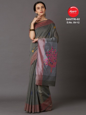 Apple Savitri vol 1 and 2 Cotton Silk Saree buy wholesale Price