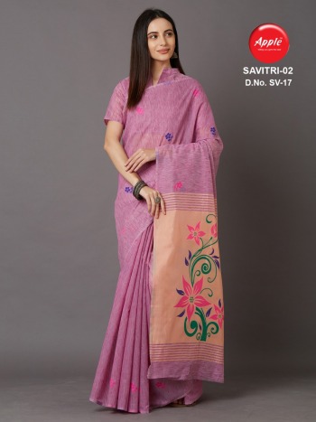 Apple Savitri vol 1 and 2 Cotton Silk Saree buy wholesale Price