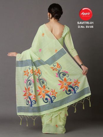 Apple Savitri vol 1 and 2 Cotton Silk Saree buy wholesale Price