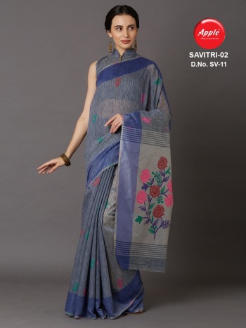 Apple Savitri vol 1 and 2 Cotton Silk Saree buy wholesale Price