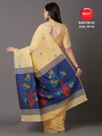 Apple Savitri vol 1 and 2 Cotton Silk Saree buy wholesale Price