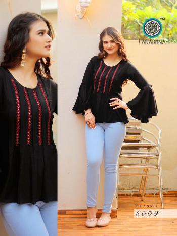 Aradhna Classic vol 6 Rayon Western top wholesaler