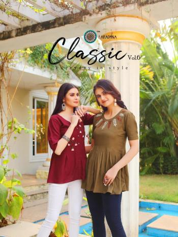 Aradhna Classic vol 6 Rayon Western top wholesaler