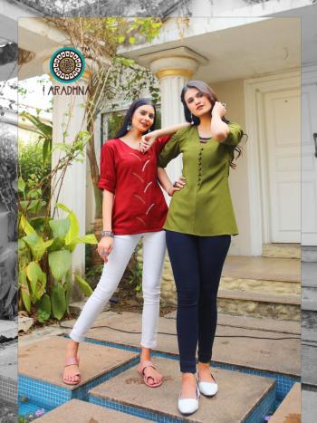 Aradhna Classic vol 6 Rayon Western top wholesaler