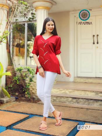 Aradhna Classic vol 6 Rayon Western top wholesaler