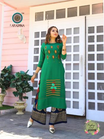 Aradhna Fashion Girl vol 2 Rayon Kurtis with palazzo catalog