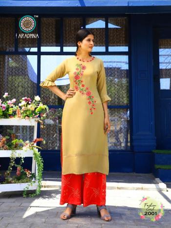 Aradhna Fashion Girl vol 2 Rayon Kurtis with palazzo catalog