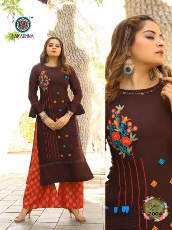 Aradhna Fashion Girl vol 2 Rayon Kurtis with palazzo catalog