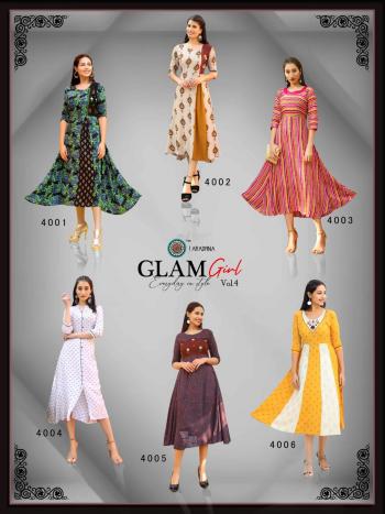 Aradhna Glam Girl vol 4 Rayon kurtis wholesaler