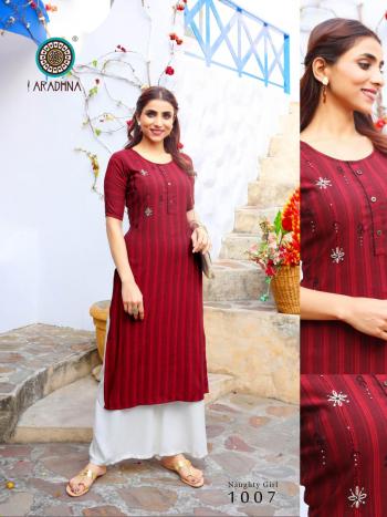 Aradhna Naughty Girl vol 1 Rayon Kurtis buy wholesale price