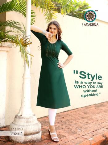 Aradhna Parrot vol 7 Rayon kurtis catalog wholesaler