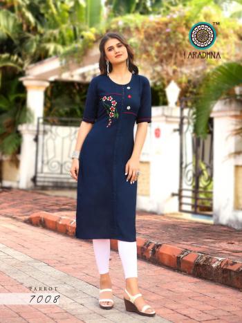 Aradhna Parrot vol 7 Rayon kurtis catalog wholesaler