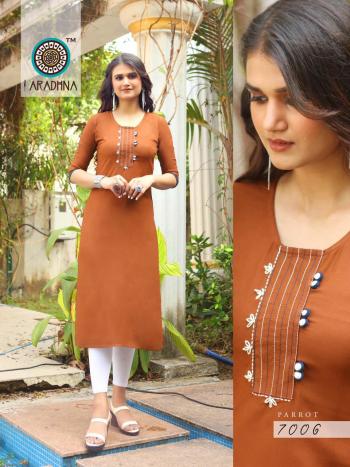 Aradhna Parrot vol 7 Rayon kurtis catalog wholesaler