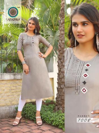 Aradhna Parrot vol 7 Rayon kurtis catalog wholesaler