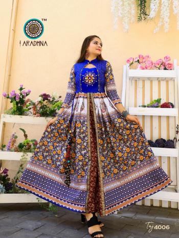 Aradhna Taj vol 4 Anarkali Long Party wear kurtis wholesaler