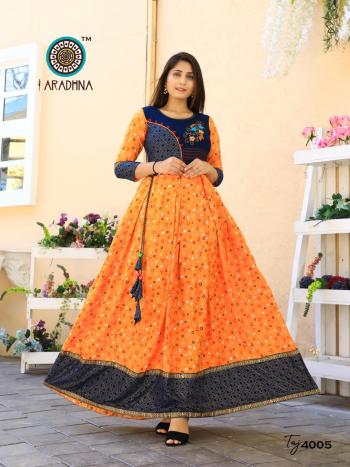 Aradhna Taj vol 4 Anarkali Long Party wear kurtis wholesaler