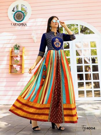 Aradhna Taj vol 4 Anarkali Long Party wear kurtis wholesaler