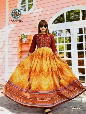 Aradhna Taj vol 4 Anarkali Long Party wear kurtis wholesaler