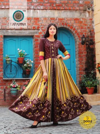 Aradhna Taj vol 5 Party wear kurtis catalog wholesaler