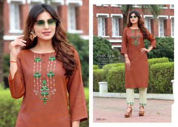 Arion Radhey vol 2 Cotton kurtis with pant catalog wholesaler