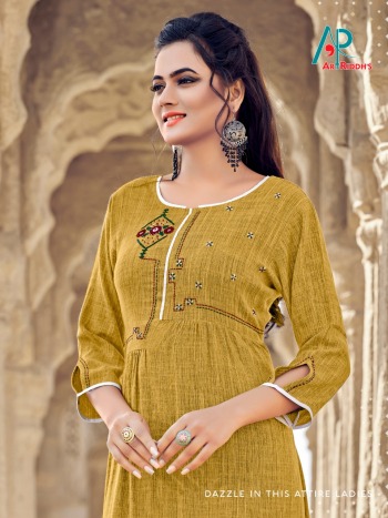 Art Riddhs Rayon hand work Kurtis Wholesaler