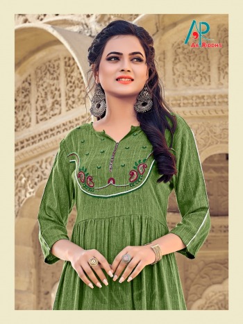 Art Riddhs Rayon hand work Kurtis Wholesaler