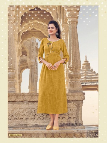 Art Riddhs Rayon hand work Kurtis Wholesaler