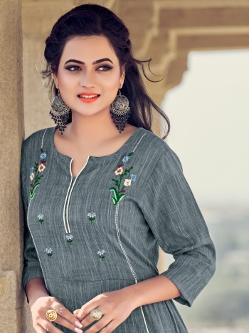 Art Riddhs Rayon hand work Kurtis Wholesaler