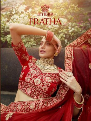 Arya Design Pratha Velvet Wedding Lehenga Choli