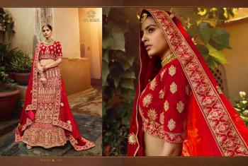 Arya Design Pratha Velvet Wedding Lehenga Choli