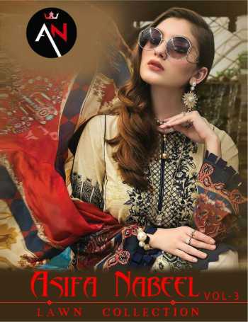 Asifa Nabeel lawn Collection vol 3 cambric pakistani Suits