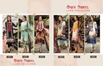 Asifa Nabeel lawn Collection vol 3 cambric pakistani Suits