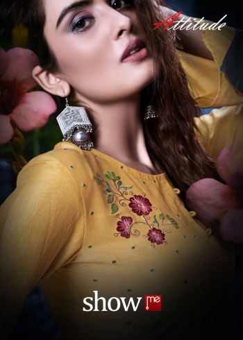 Attitude Show me Soft Silk kurtis with pant wholesaler