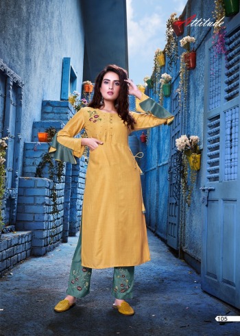 Attitude Show me Soft Silk kurtis with pant wholesaler