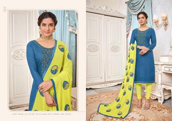 AVC Surbhi Hand work Churidar Dres material catalog