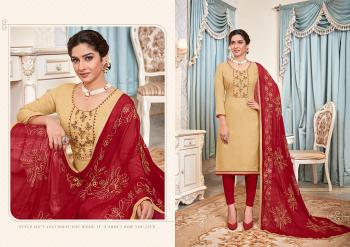 AVC Surbhi Hand work Churidar Dres material catalog