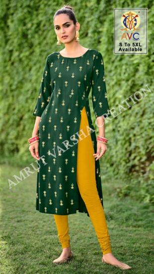 AVC Vastra Rayon Casual wear kurtis wholesaler