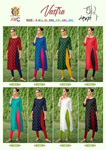 AVC Vastra Rayon Casual wear kurtis wholesaler