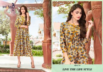 Avighna Navlika Rayon casual wear kurtis wholesaler