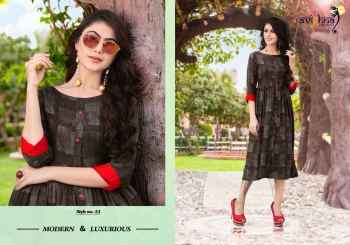 Avighna Navlika Rayon casual wear kurtis wholesaler