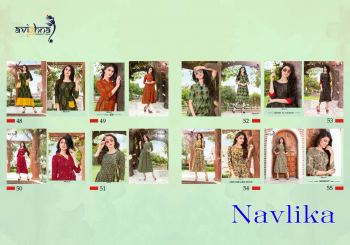 Avighna Navlika Rayon casual wear kurtis wholesaler